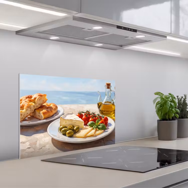 Fond de hotte - Cuisine - Méditerranée - Nature - Peinture — 1