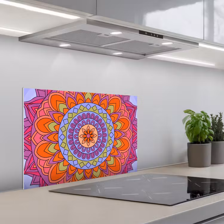 Fond de hotte - Mandala - Cercle - Abstrait - Coloré - Motif — 1