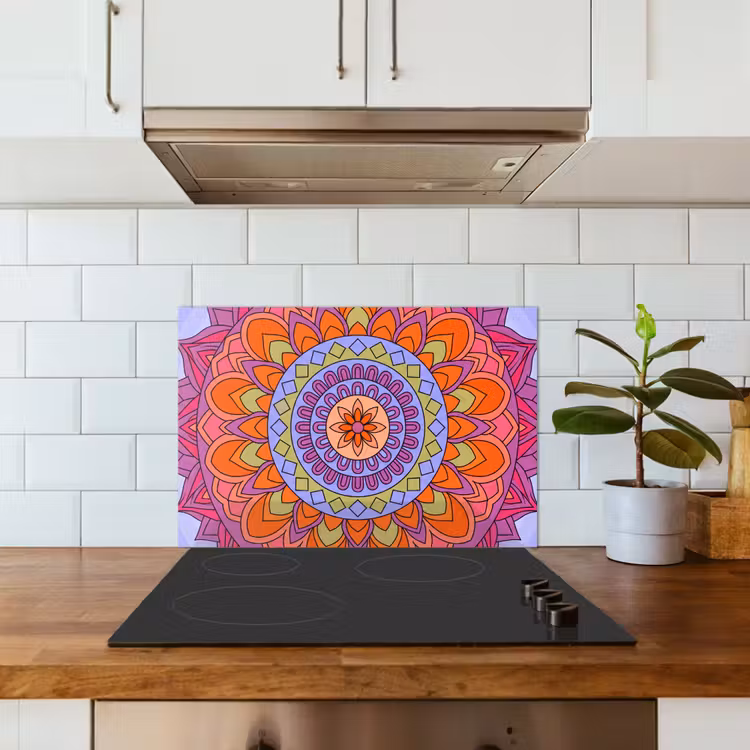 Fond de hotte - Mandala - Cercle - Abstrait - Coloré - Motif — 3