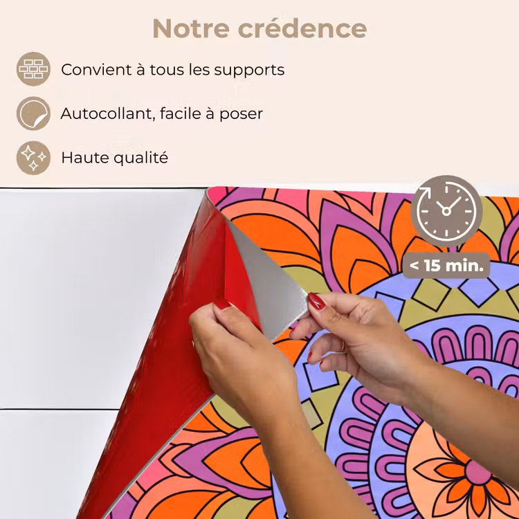 Fond de hotte - Mandala - Cercle - Abstrait - Coloré - Motif — 4