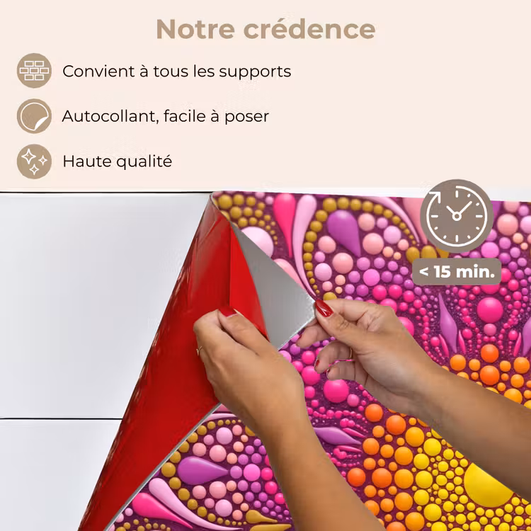 Fond de hotte - Motif - Poids - Abstrait - Coloré — 4