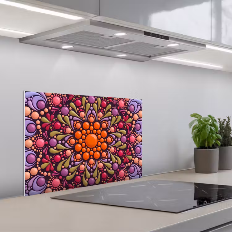 Fond de hotte - Motif - Poids - Abstrait - Moderne - Coloré — 1