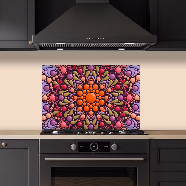 Fond de hotte - Motif - Poids - Abstrait - Moderne - Coloré — 5