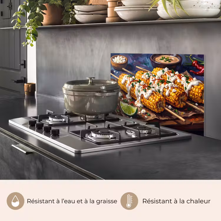 Fond de hotte - Nourriture - Maïs - Sauce - Peint - Jaune — 2