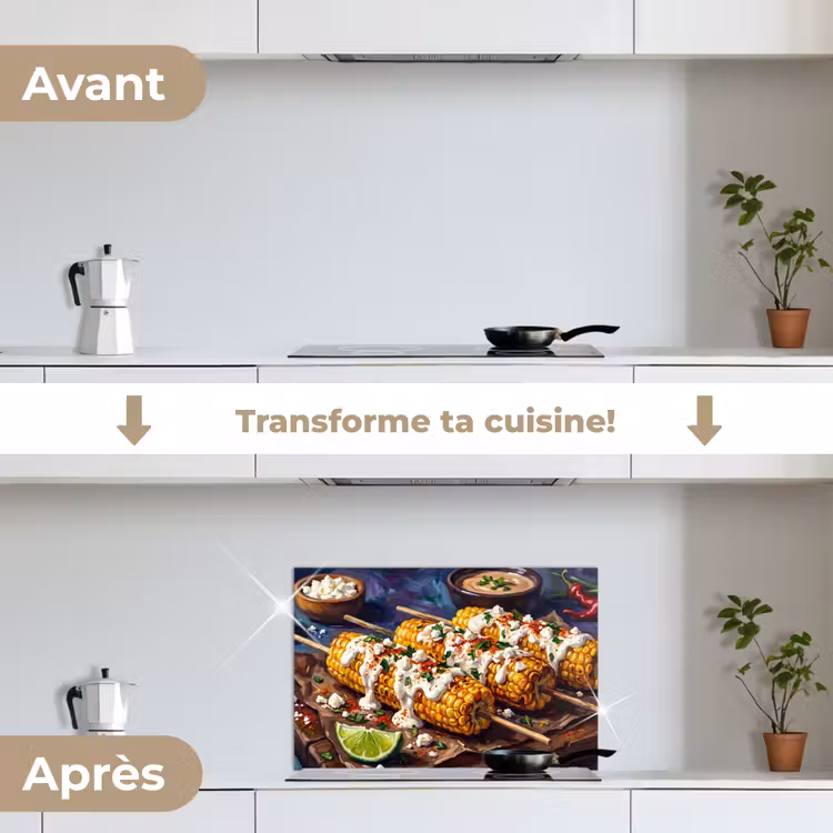 Fond de hotte - Nourriture - Maïs - Sauce - Peint - Jaune — 7
