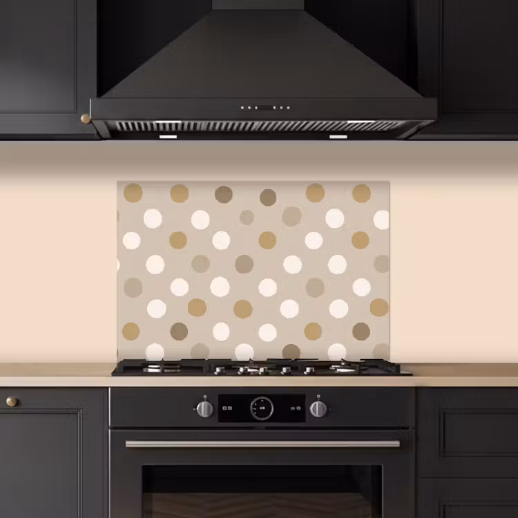 Fond de hotte - Polka - Dots - Beige — 5