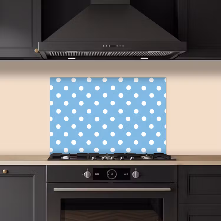 Fond de hotte - Polka - Dots - Blue — 5