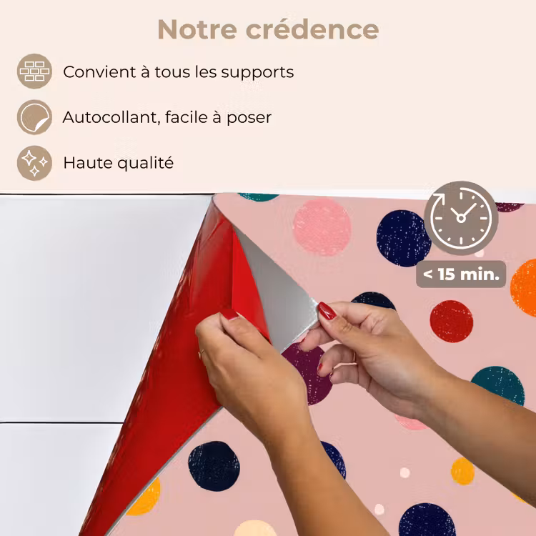 Fond de hotte - Cercles - Motif - Coloré — 4