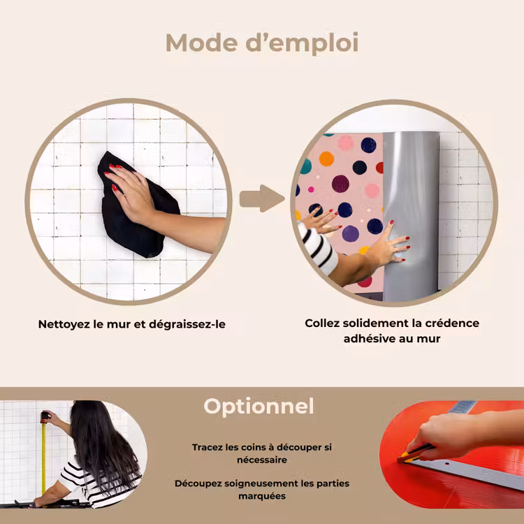 Fond de hotte - Cercles - Motif - Coloré — 6
