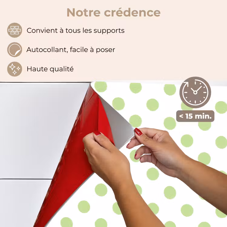 Fond de hotte - Points - Classique - Vert — 4
