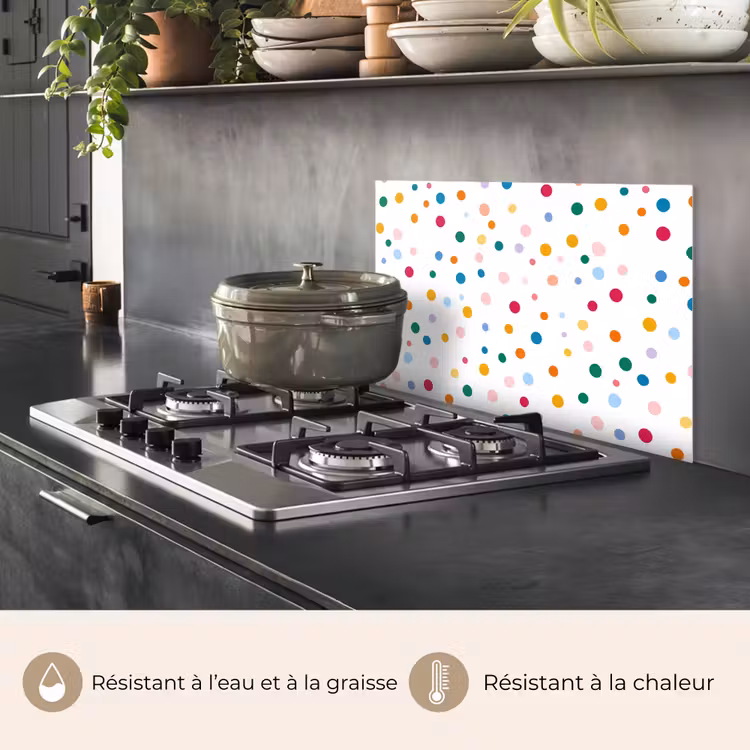 Fond de hotte - Points - ludique - coloré — 2