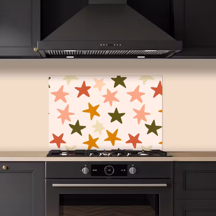 Fond de hotte - Étoiles - Motif - Coloré — 5