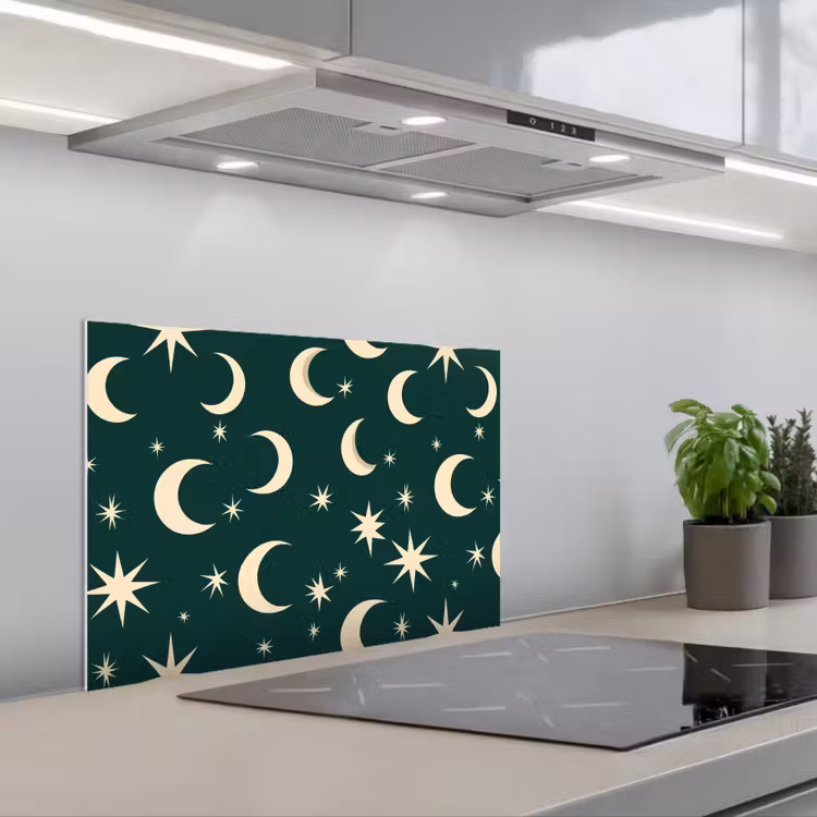 Fond de hotte - Lunes - Étoiles - Vert — 1
