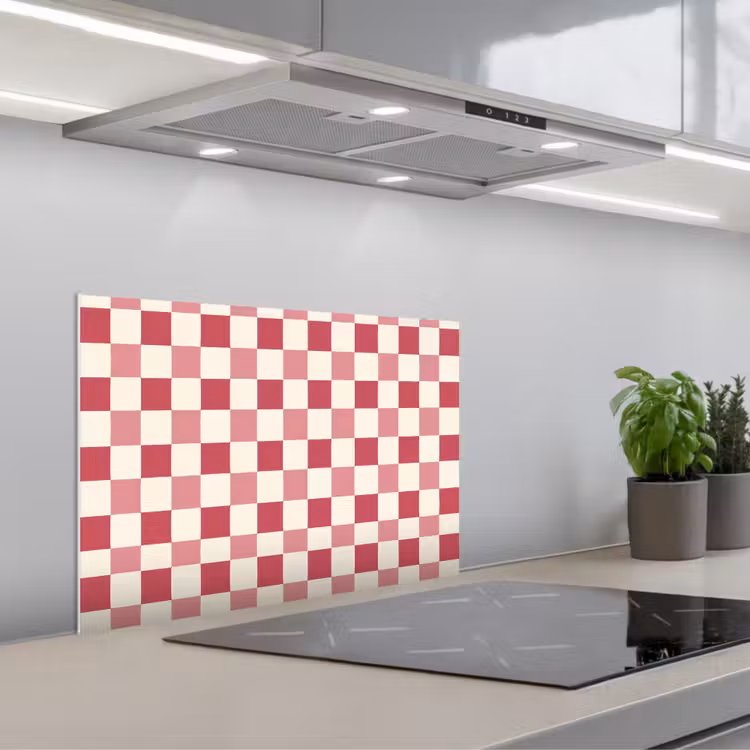 Fond de hotte - Motif - Chess - Pink — 1