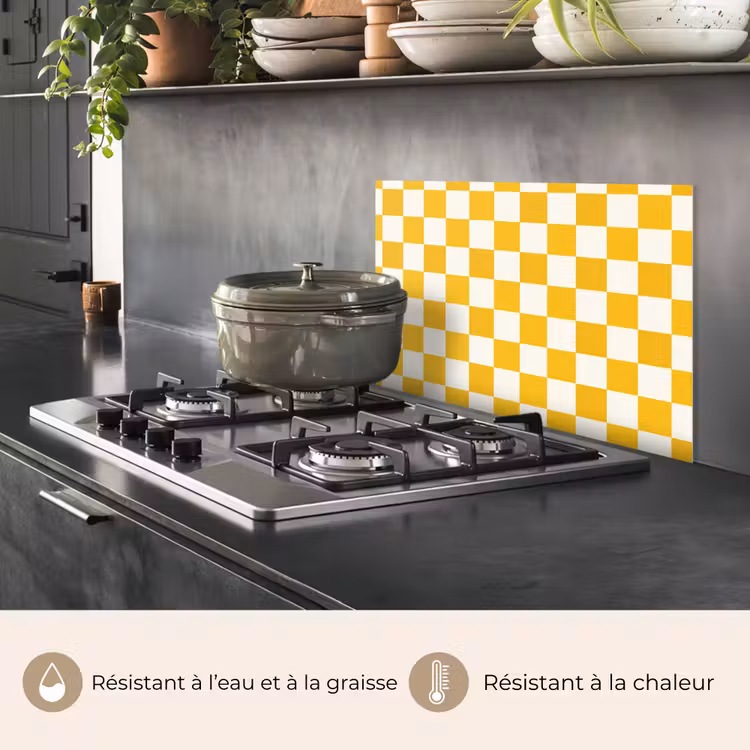 Fond de hotte - Traditionnel - Motif - Jaune — 2