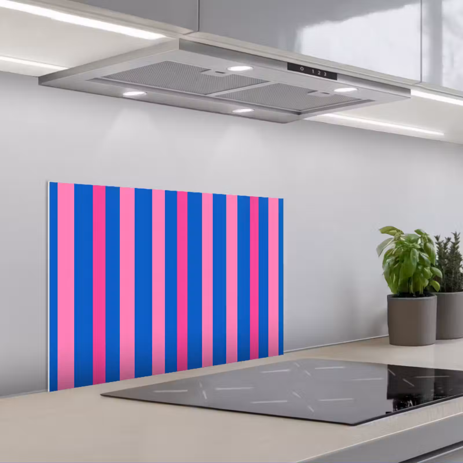 Fond de hotte - Moderne - Optique - Rose — 1