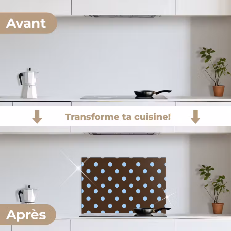 Fond de hotte - Classique - Points - Marron — 7