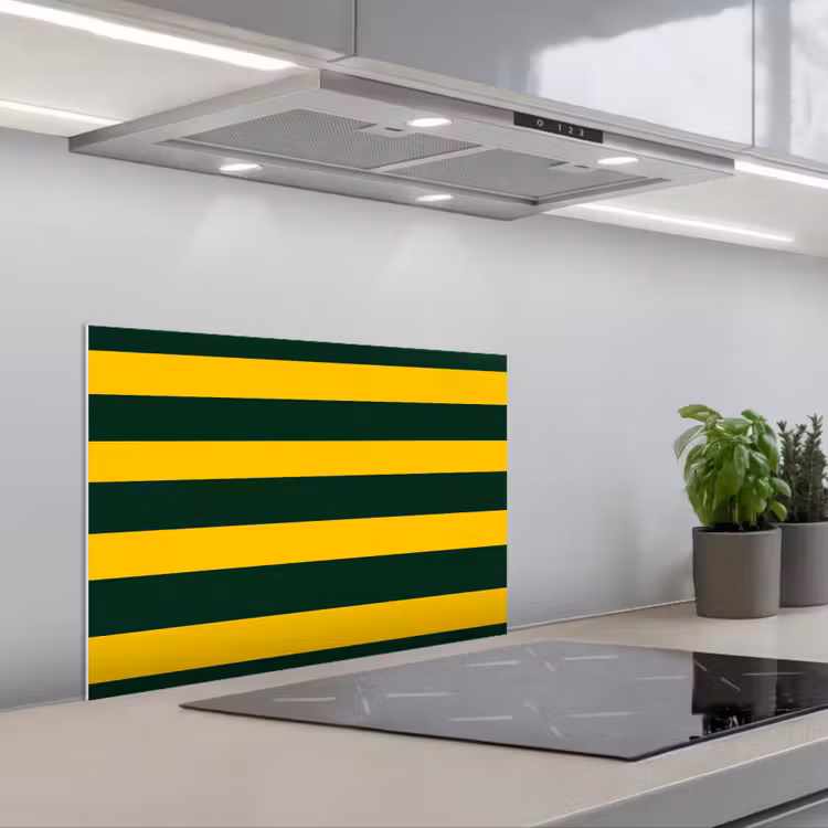 Fond de hotte - Classique - Rayures - Vert — 1