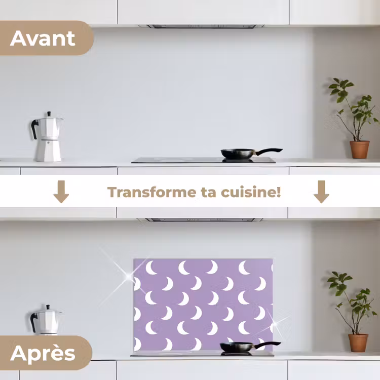 Fond de hotte - Crinière - Motif - Violet — 7