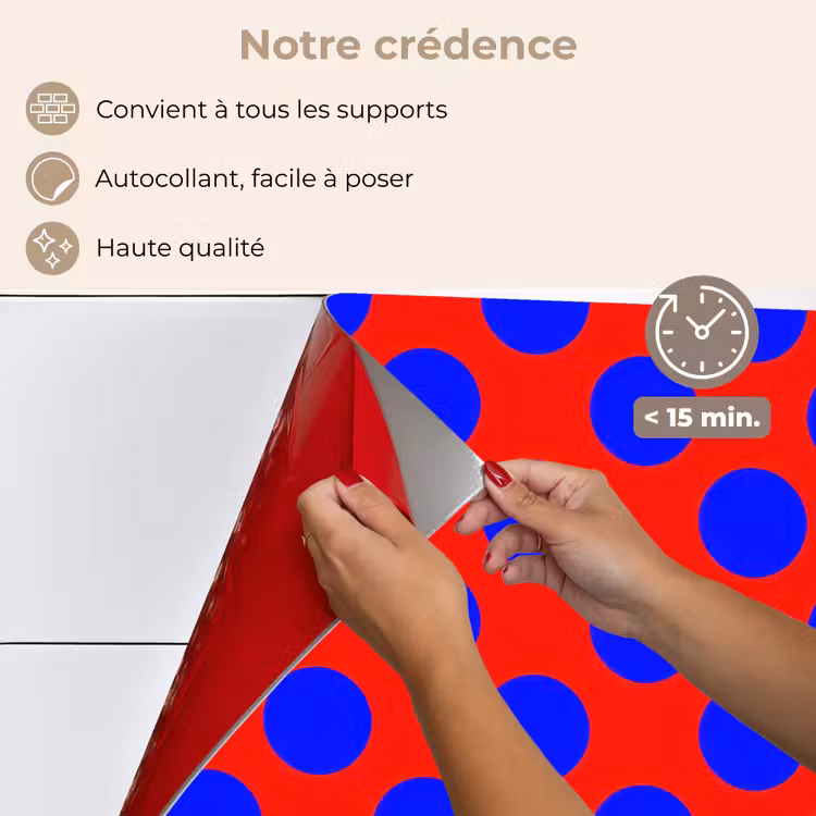 Fond de hotte - Points - Classique - Rouge — 4