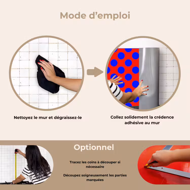 Fond de hotte - Points - Classique - Rouge — 6