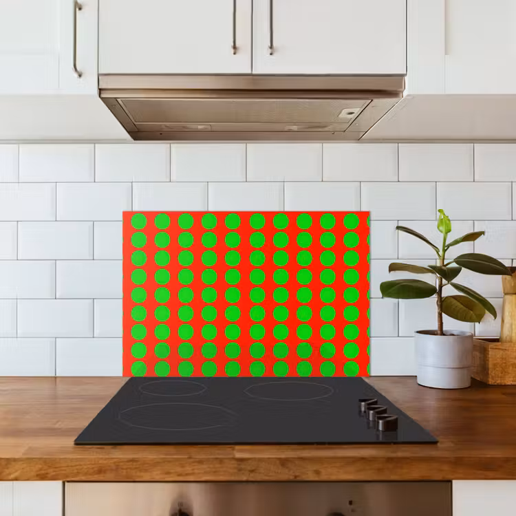 Fond de hotte - Points - Motif - Vert — 3