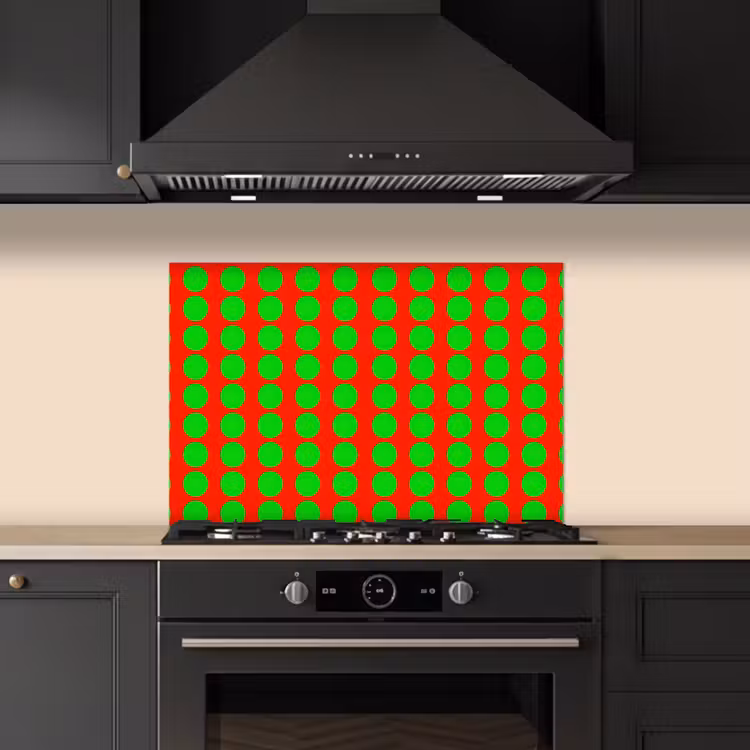 Fond de hotte - Points - Motif - Vert — 5