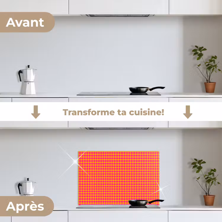 Fond de hotte - Pois - Motif - Orange — 7