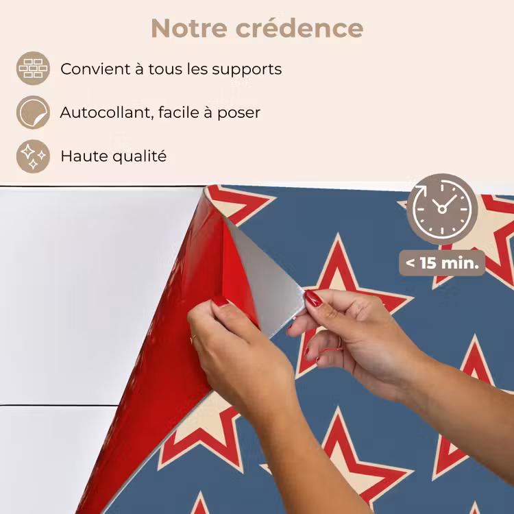 Fond de hotte - Étoile - Classique - Bleu — 4