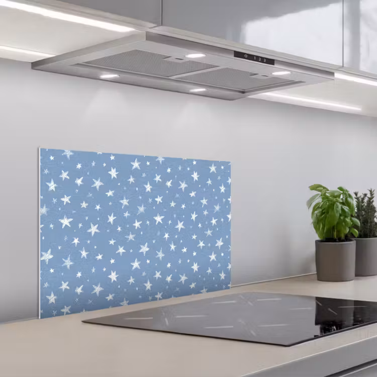 Fond de hotte - Étoiles - Motif - Bleu — 1