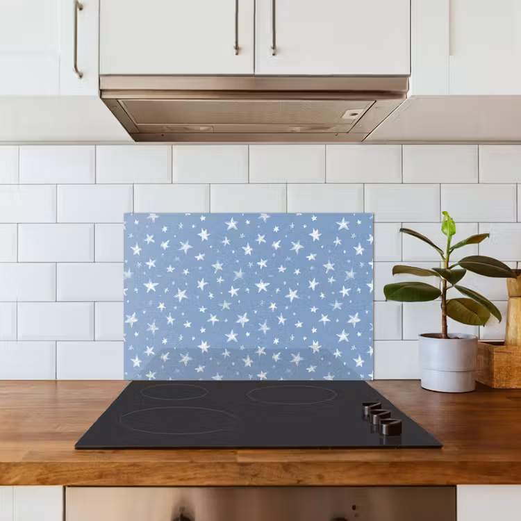 Fond de hotte - Étoiles - Motif - Bleu — 3