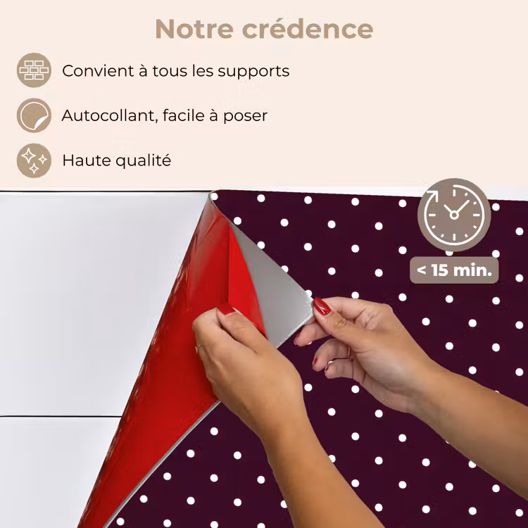 Fond de hotte - Pois - Moderne - Violet — 4