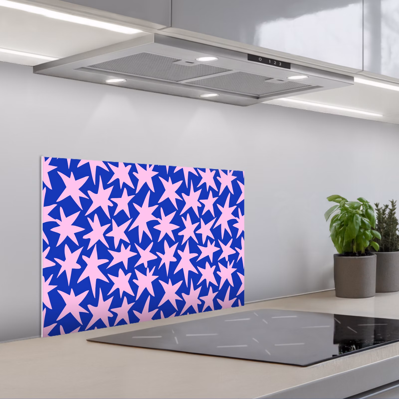 Fond de hotte - Moderne - Étoiles - Bleu — 1