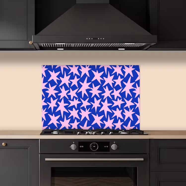 Fond de hotte - Moderne - Étoiles - Bleu — 5