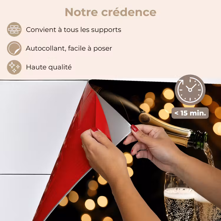 Fond de hotte - Lumières - Champagne - Plateau - Verres — 4