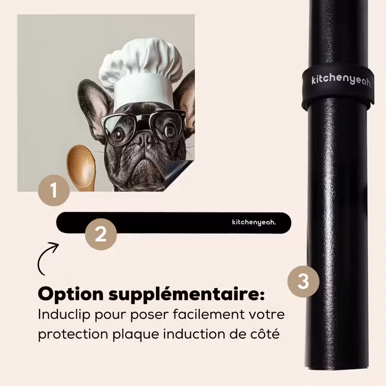 Protection plaque induction - Lunettes - Chien - Cuisinier — 8
