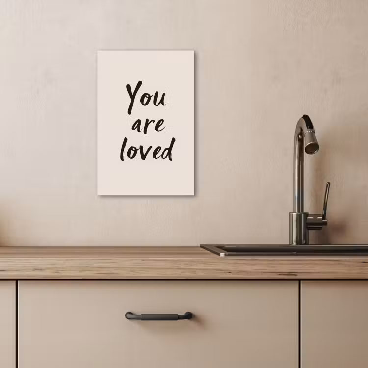Tableau sur toile - Minimaliste - Beige - Amour — 3