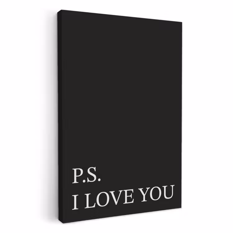 Tableau sur toile - Noir - Minimaliste - Valentin — 1