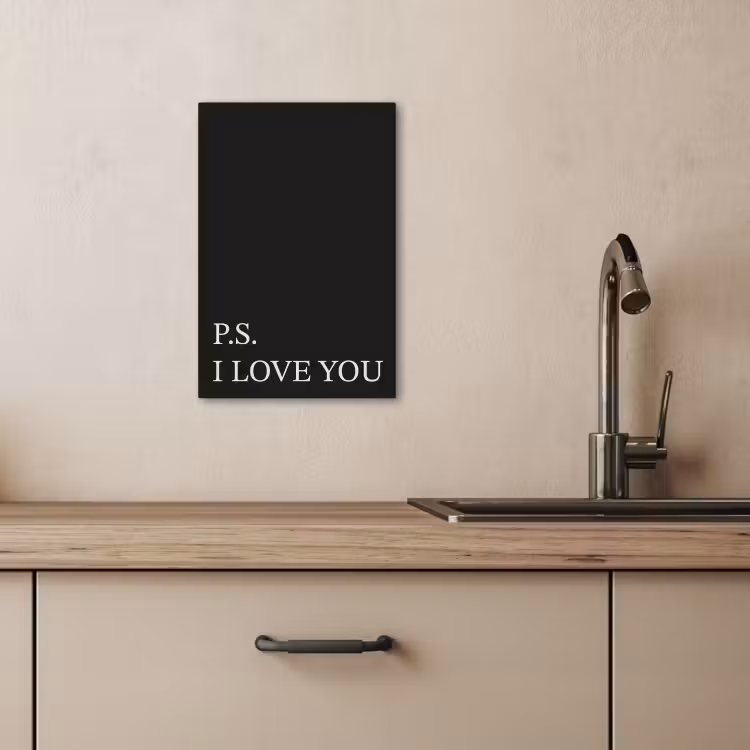 Tableau sur toile - Noir - Minimaliste - Valentin — 2