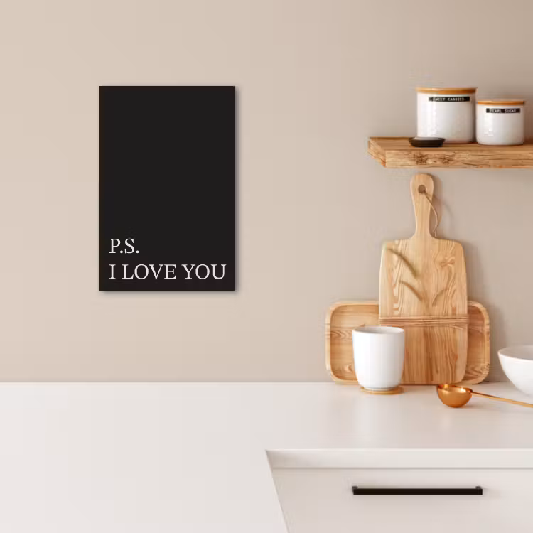 Tableau sur toile - Noir - Minimaliste - Valentin — 3