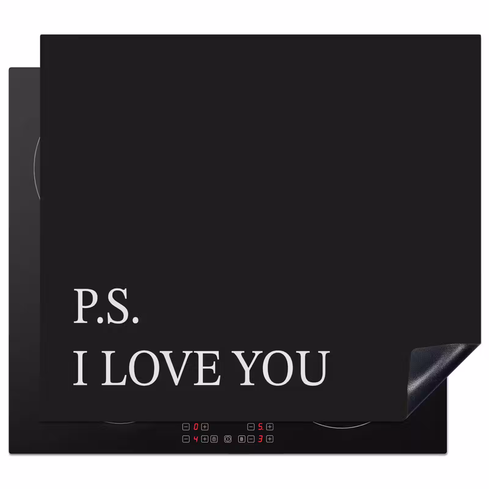 Protection plaque induction - Noir - Minimaliste - Valentin — 1