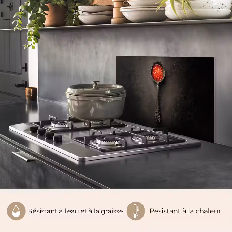 Fond de hotte - Noir - Cuillère - Caviar — 2