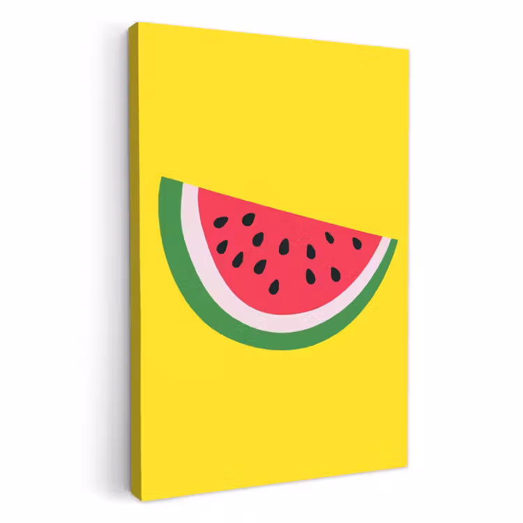 Tableau sur toile - Fruit - Pastèque - Jaune — 1