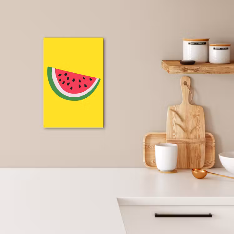 Tableau sur toile - Fruit - Pastèque - Jaune — 2