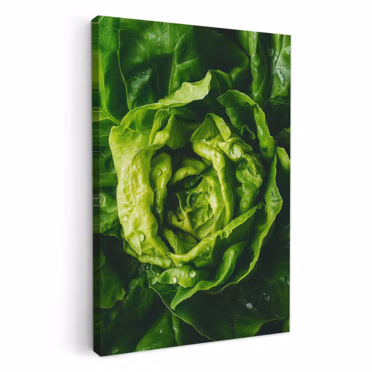 Tableau sur toile - Légumes - Laitue - Verte — 1