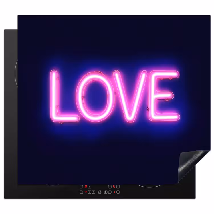 Protection plaque induction - Néon - Amour - Valentin — 1