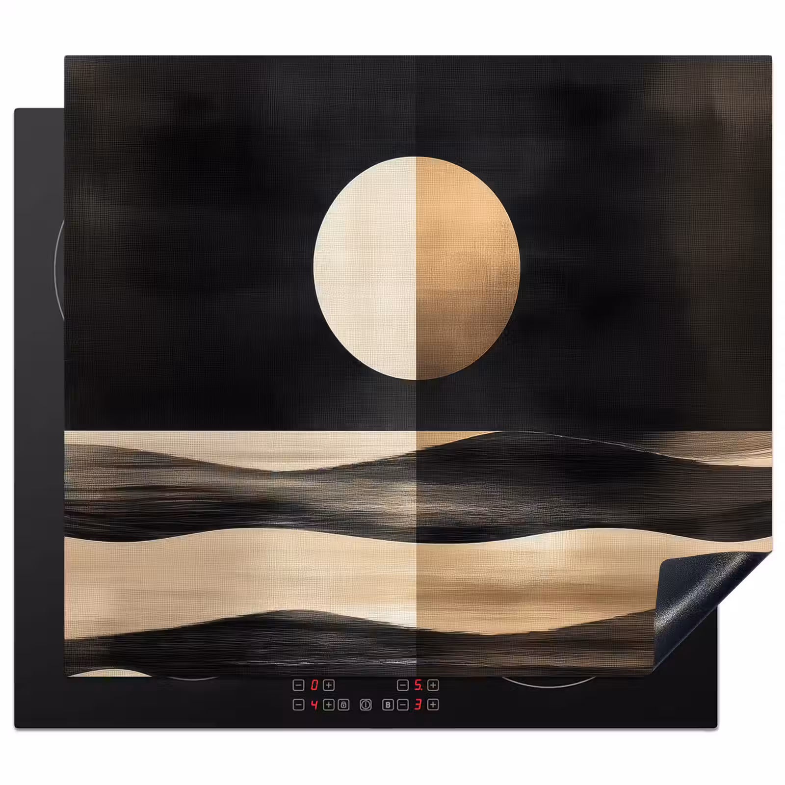 Protection plaque induction - Lune - Cercle - Or — 1