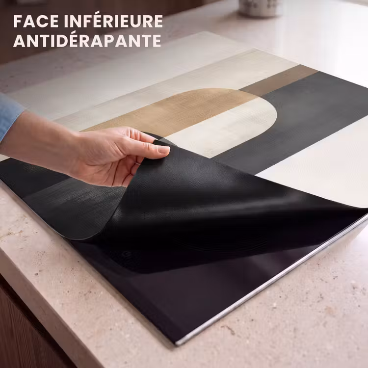 Protection plaque induction - Géométrique - Formes - Blanc — 7
