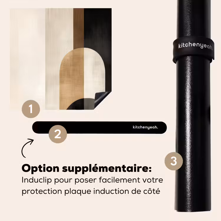 Protection plaque induction - Géométrique - Formes - Blanc — 8