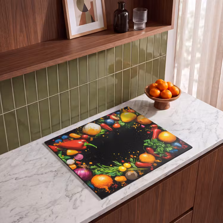 Protection plaque induction - Légumes - Graffiti - coloré - cuisine - abstrait — 4